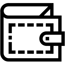 Geldbörse linie Icon