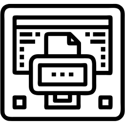 print job line icon