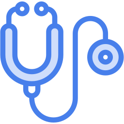 stethoscope two-color icon