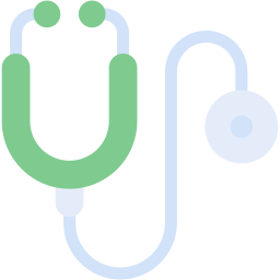 stethoscope flat icon