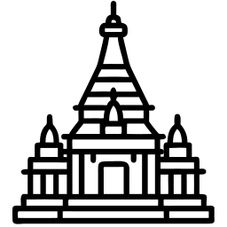 pagoda line icon