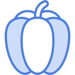 bell pepper two color icon