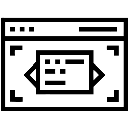 web page line icon