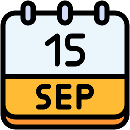 september lineal color icon