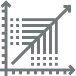 scatter plot two color icon