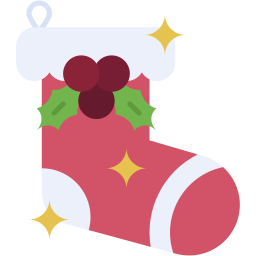 christmas stocking flat icon