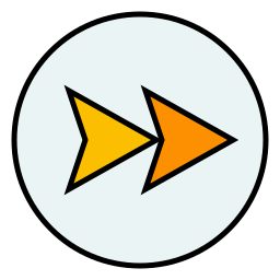 フォワード 線形カラー アイコン