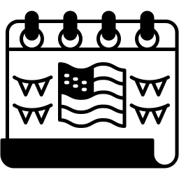 日历 双色调 图标