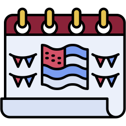 calendar lineal color icon