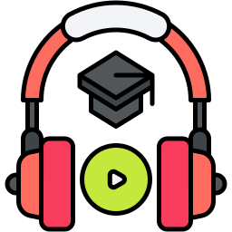 podcast lineal-color icon