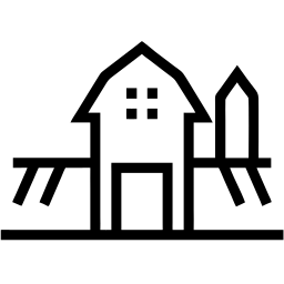 granero línea icono