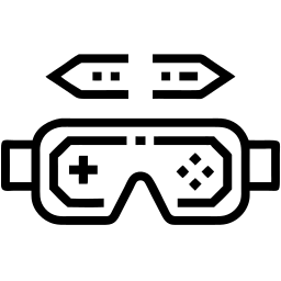 vr headset line icon