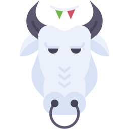 bull flat icon