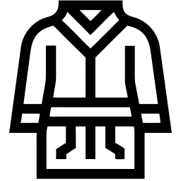 kimono karaté ligne icône