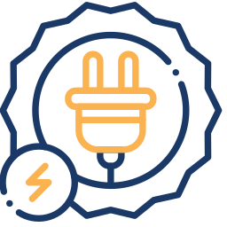 energy two-color icon