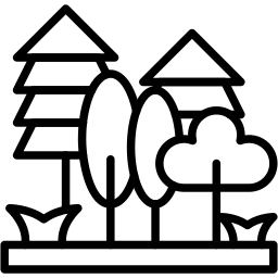 forest line icon