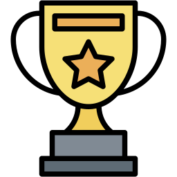 trophy lineal-color icon
