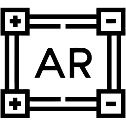 ar technology line icon
