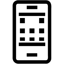 移动应用程序 线条 图标