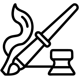 paintbrush line icon