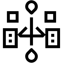 Netzwerk linie Icon