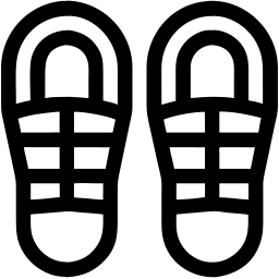 hiking boots line icon