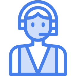 customer support two color icon