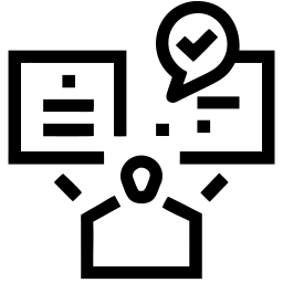 voter ligne icône
