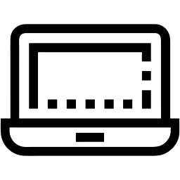 laptop line icon