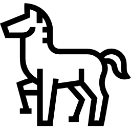 horse line icon