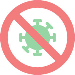 no covid flat icon