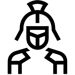 warrior line icon
