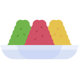 rice balls flat icon