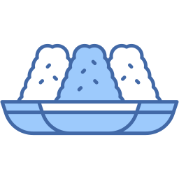 rice balls two color icon