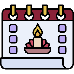 diwali colore lineare icona