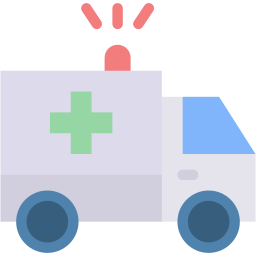 救护车 flat 图标
