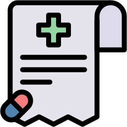 prescription lineal color icon