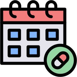 calendar pill lineal-color icon