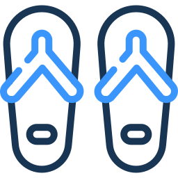 flip flops two color icon