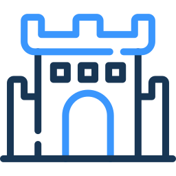 sandcastle two color icon