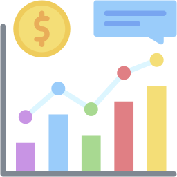 growth flat icon