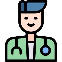 doctor lineal color icon