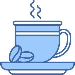 コーヒーカップ ツーカラー アイコン