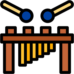 xylophone lineal color icon
