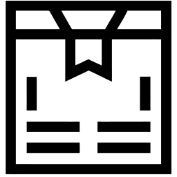 pacchetto linea icona