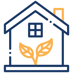 eco home two color icon