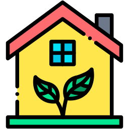 eco home lineal color icon