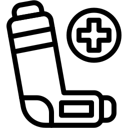 吸入器 线条 图标