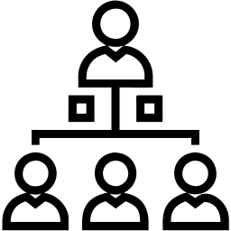 Hierarchie linie Icon