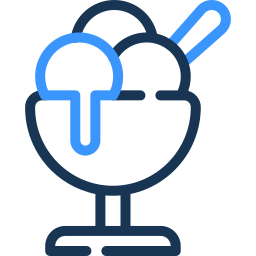 ice cream two color icon